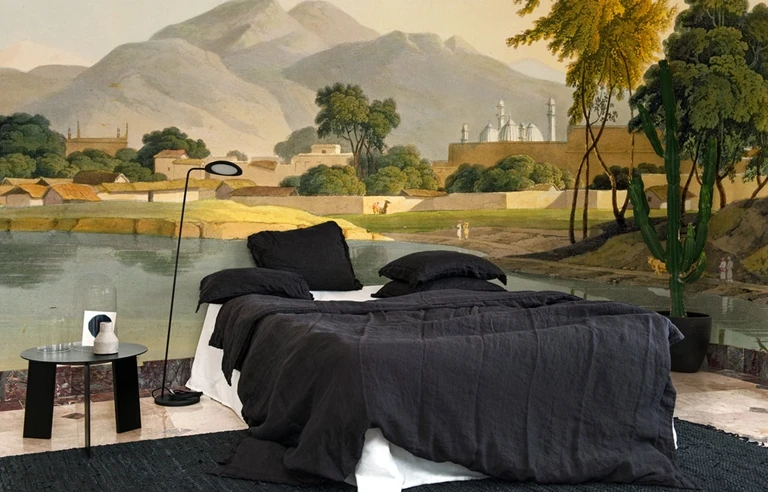 decoração panoramique Mural de parede paisagem indiana