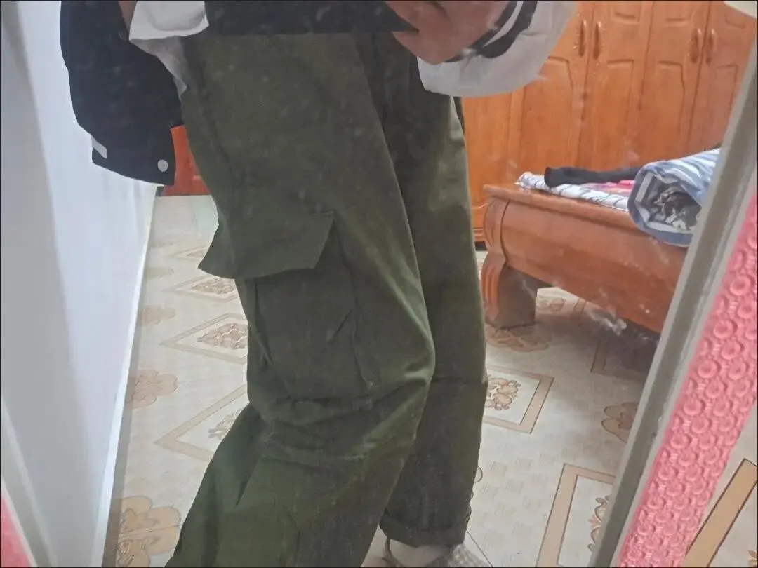 Japanese Streetwear Green Cargo Pants Women photo review