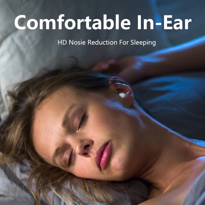 Asmr Dormir Fones de Ouvido sem Fio Ultra Leve Pequeno Mini Invisível Sono Bluetooth Fones de Ouvido In-ear Redução de Ruído Estéreo - Image 6