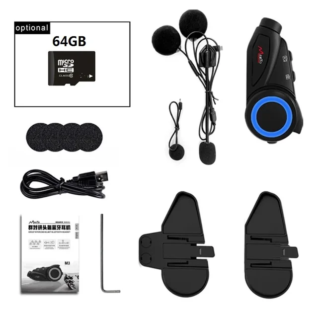 Maxto M3 Motorcycle Helmet Intercom Bt 