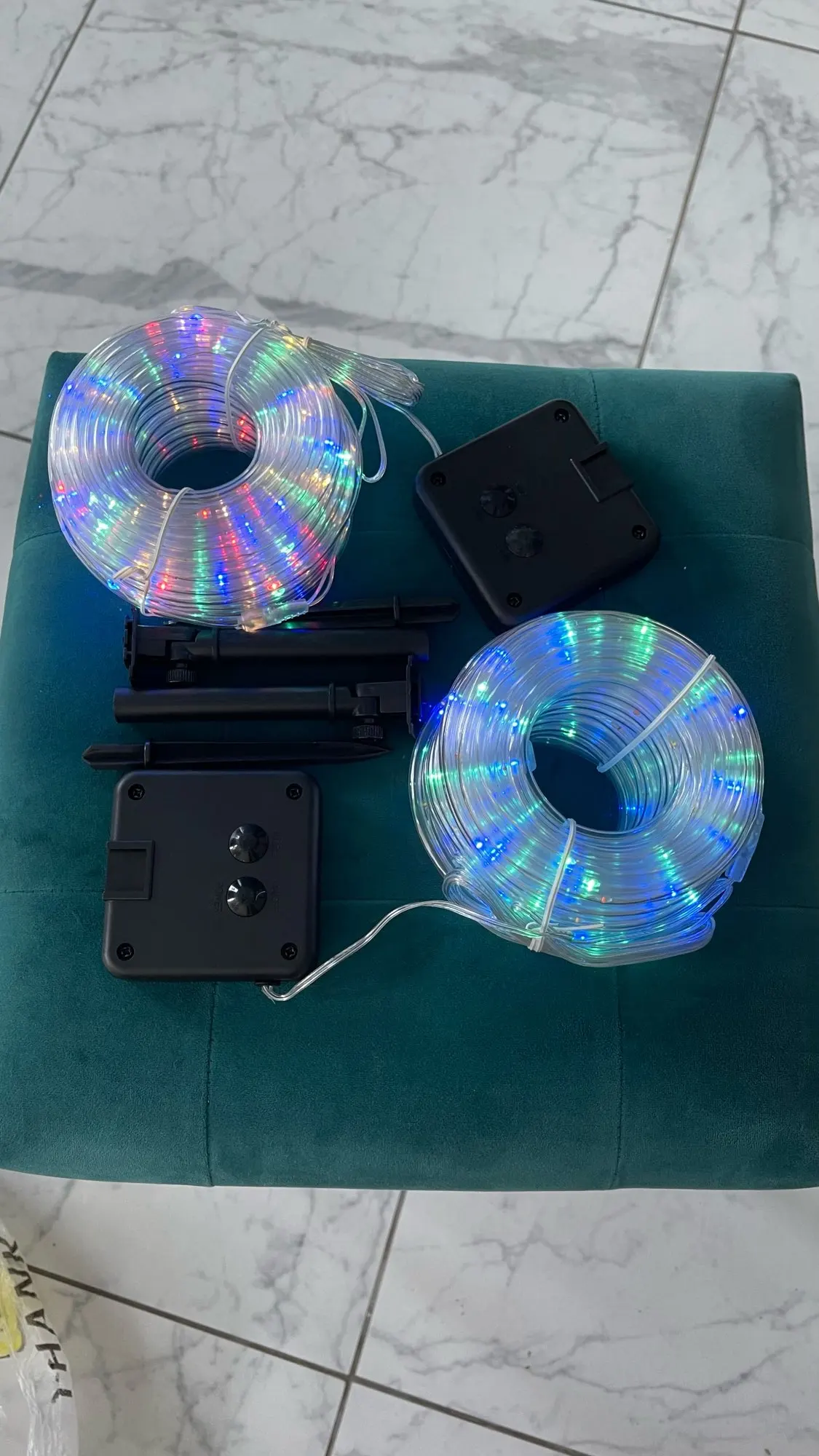 Guirlande solaire LED tube