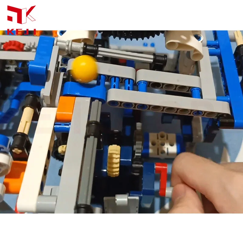 KEJI MOC GBC 볼 리프트 드리블 장치 모델, 수동 기계 조립 블록, 벽돌 키트 장난감, 크리스마스 선물
