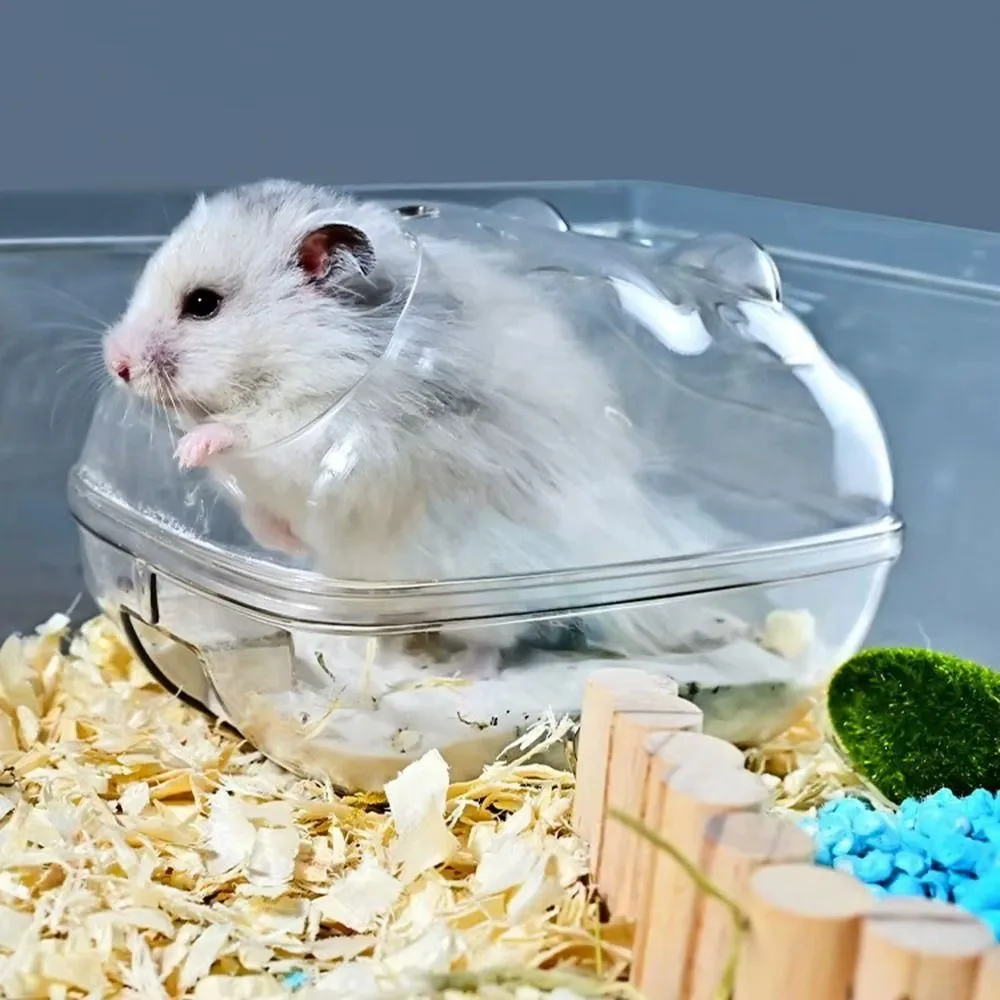 Hamster Bath Splash-proof Sand Bath Features