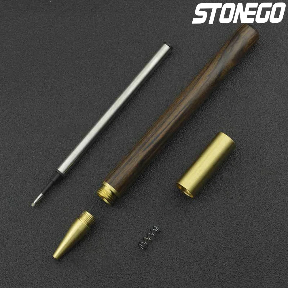 Einziehbare Tintenroller aus Holz, glattes Schreiben, Signature Executive Business-Kugelschreiber, 0,5 mm, handgefertigter Vintage-Geschenkstift – Detail 13