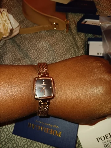 POEDAGAR Luxury Square Watch for Woman photo review