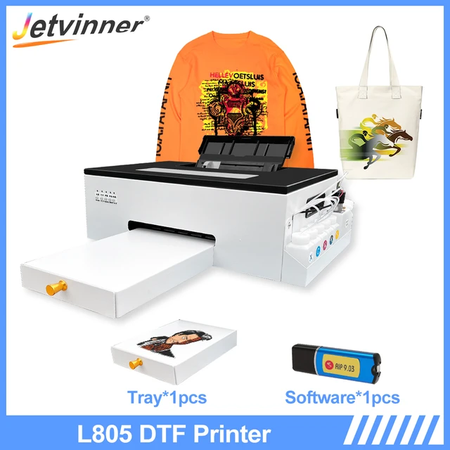 DTF Printer A4 DTF Impresora Direct to Film for Epson L805 DTF Bundle with  White Ink Circulate For Tshirt Clothes A4 DTF Printer - AliExpress