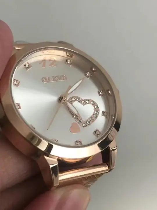 Olevs-Elegant watches for women, original stainless steel bracelet, luminous, top brand, quartz watches for women photo review
