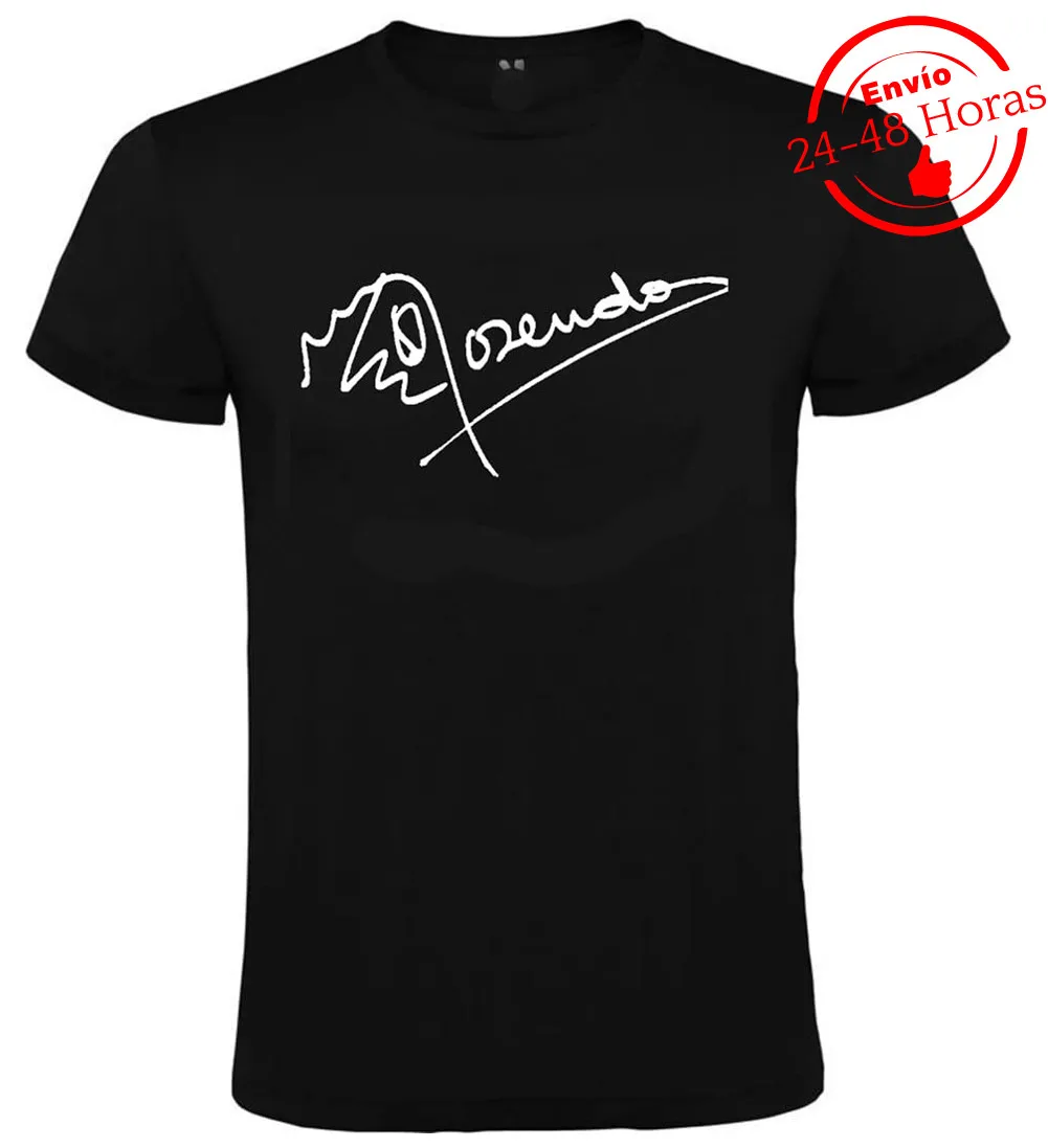 T-Shirt Unisex In Cotone Premium Print Premium Rosendo Rock Black