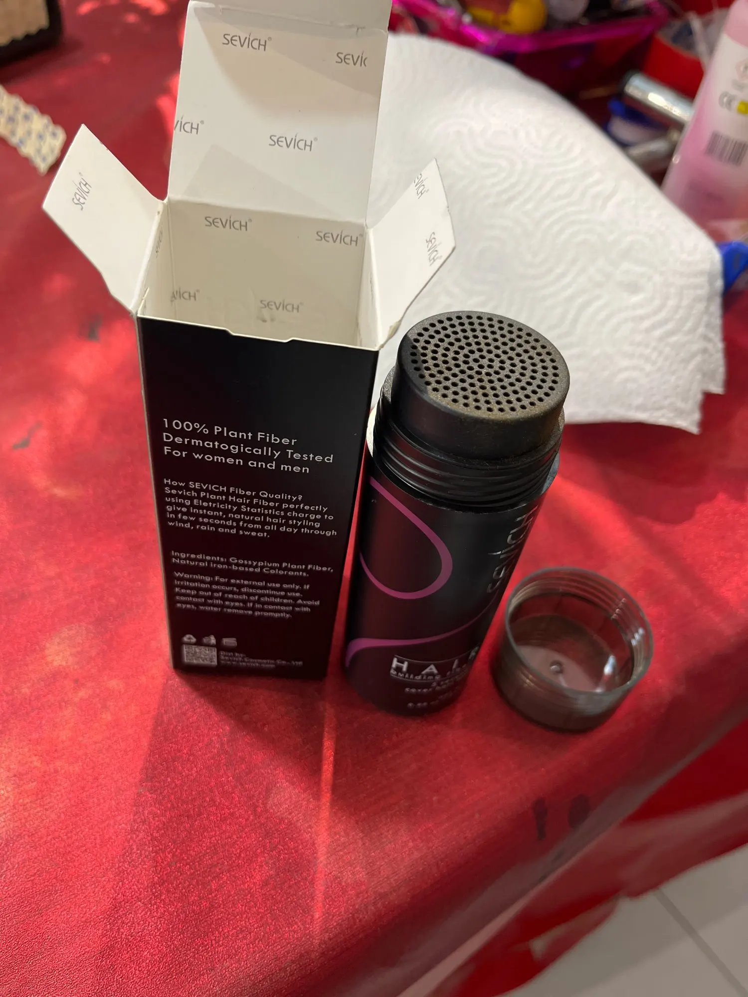 Maquiagem para Cabelo – Disfarce para Calvície HairFiber™ photo review