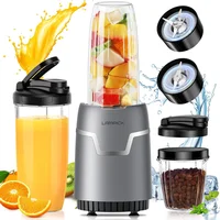 Portable Blender Electric Juicer Fruit Mixer 27000PRM Personal Juicer Smoothie Blender for Kitchen with To-Go Cup and Lid