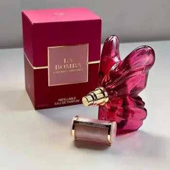 LA Bom. b.A 2.7oz female perfume, fresh flower and fruit fragrance, dragon fruit integration, unique butterfly design 1
