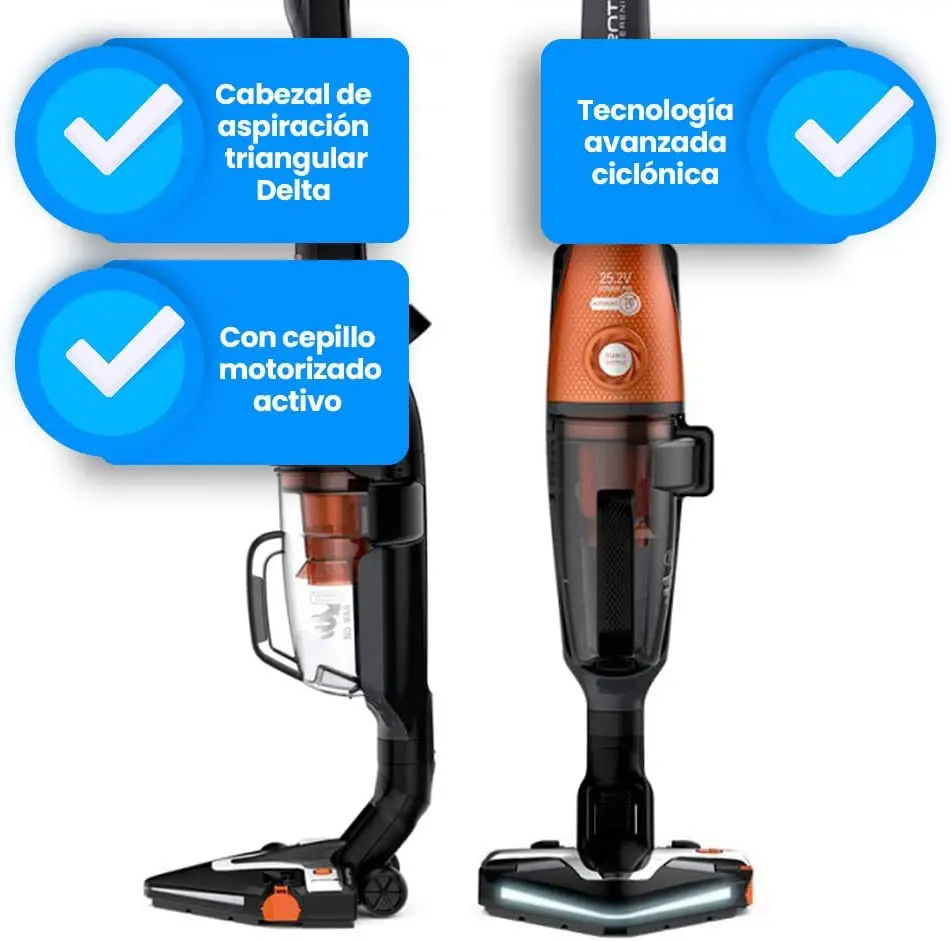 Elettrospazzola LED Per Rowenta Air Force E Air Force Extreme - Testina Delta Vision