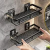 Wall Hanging Corner Rectangular Rack Bathroom Shelf Towel Rack Shelves Wall Shower  Shampoo Rack No Drill Shelf Tripod 2