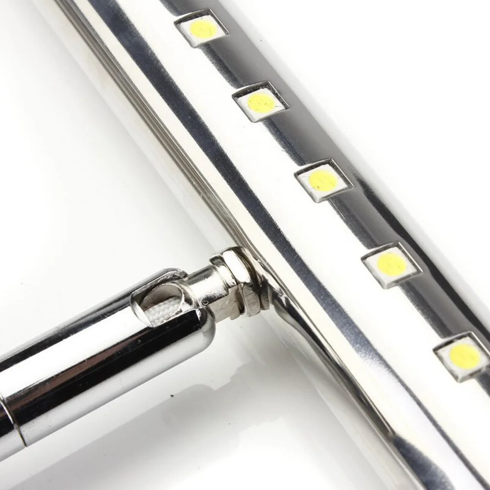3W/5W/7W Aluminum & Stainless Steel LED Wall Lamp Warm White /White Light for Bathroom Mirror Cabinets Fixtures with Switch 5