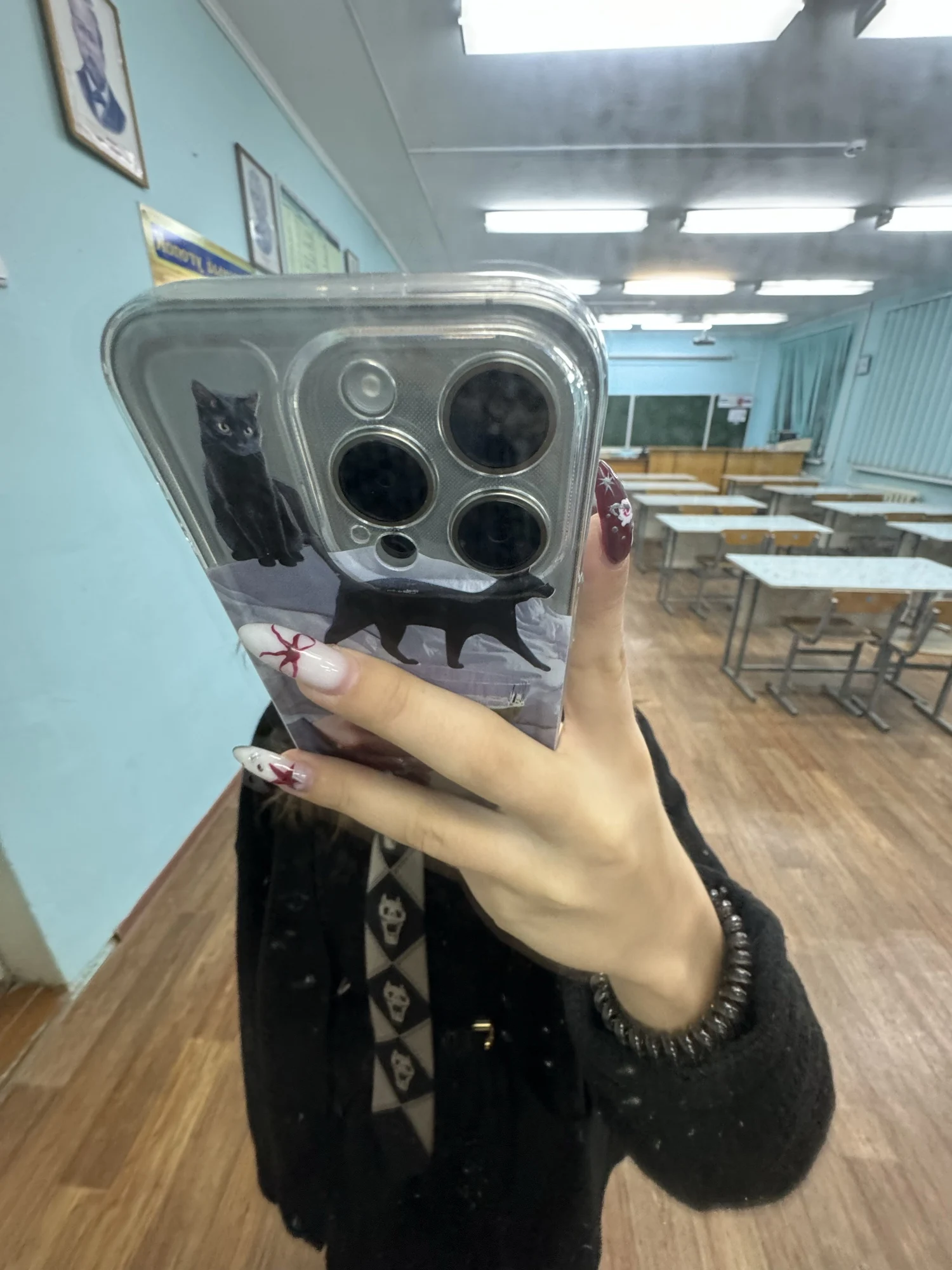 Cute Cat iPhone Case, customer photo