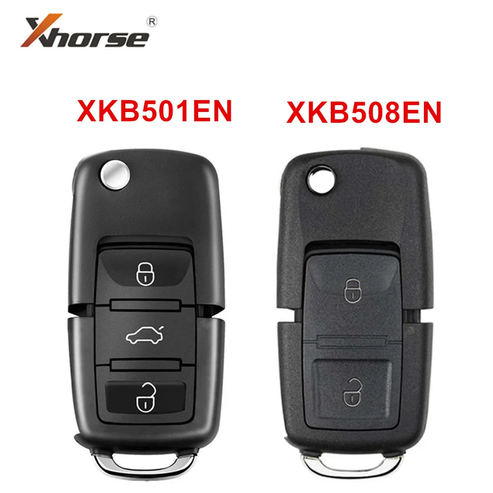 

2pcs/lot Xhorse B5 Style 2/3 Buttons XKB501EN XKB508EN VVDI Wire Universal Remote Key for Xhorse VVDI/VVDI2 Mini Key Tool Max