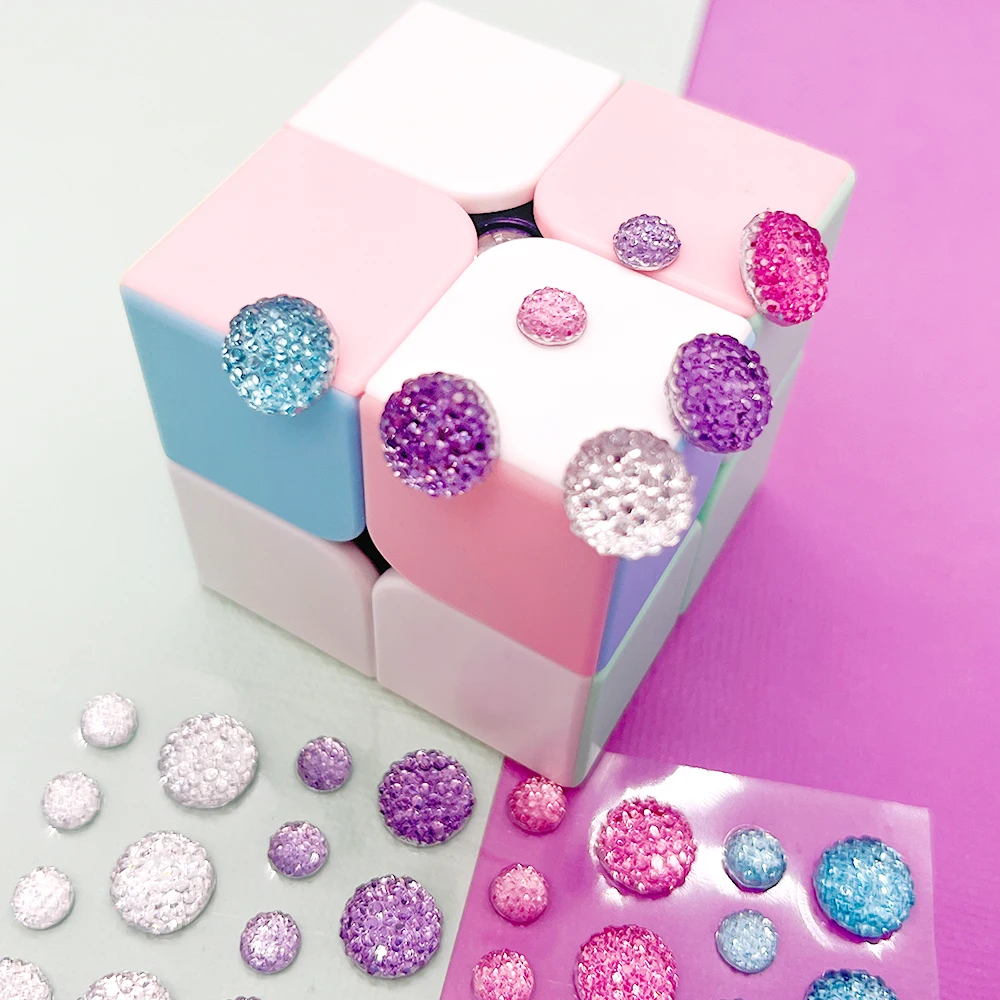 Self Adhesive Simulation Stones Decor Accessories 3D Gem Rhinestone Stickers
