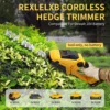 Cordless Hedge Trimmer 2 in 1 Handheld Grass Shears Shrub Trimmer Bush Trimmer Garden Tools for Dewalt 20V Battery (No Battery) 4