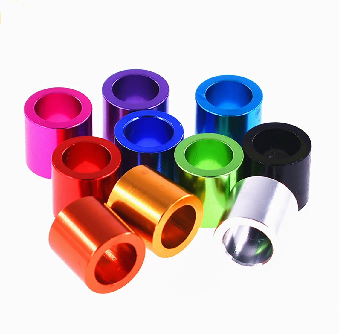 

9x13x12.5mm Colourful Aluminum Washer Round Protective Bushing Standoff Spacer Gasket DIY Model Parts