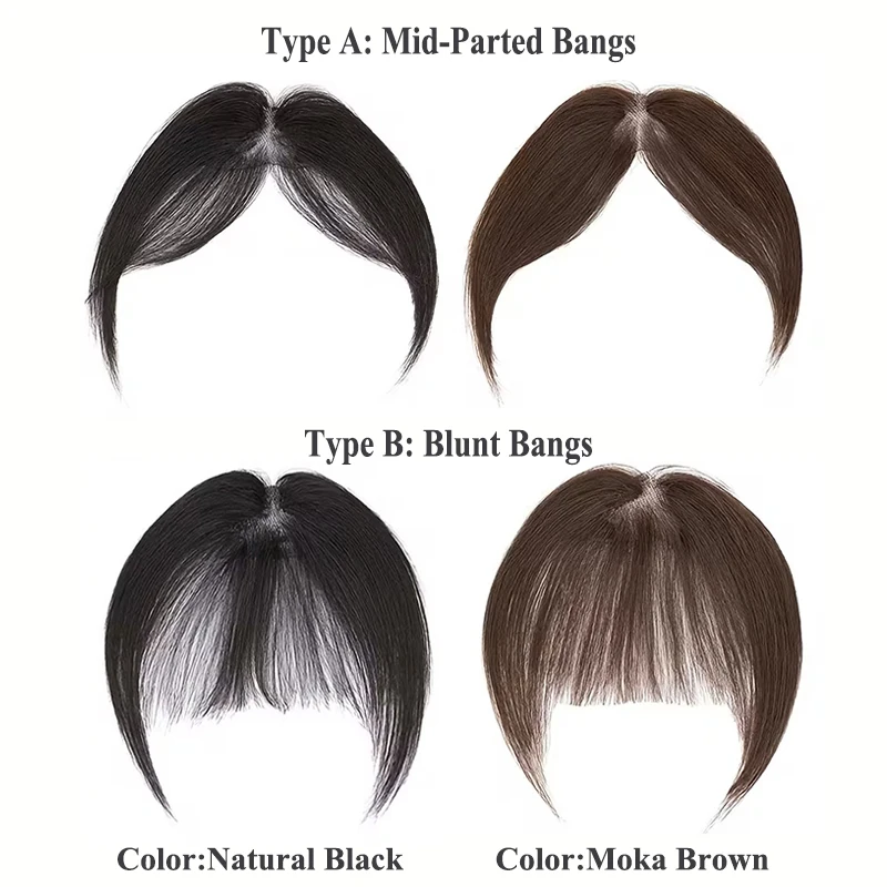 Clip In Human Hair Bangs