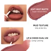 rouge a levre brillant pour femmes maquillage mat velours rouge