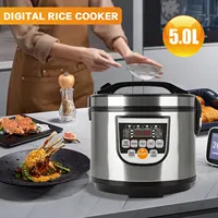 Cuiseur à riz Portable 5L camion électrique multi-cuiseur soupe bouillie cuisson des aliments vapeur alimentaire vapeur chaleur 4