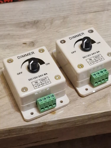 White LED Dimmer Adjustable Brightness Led Strip Controller Switch photo review