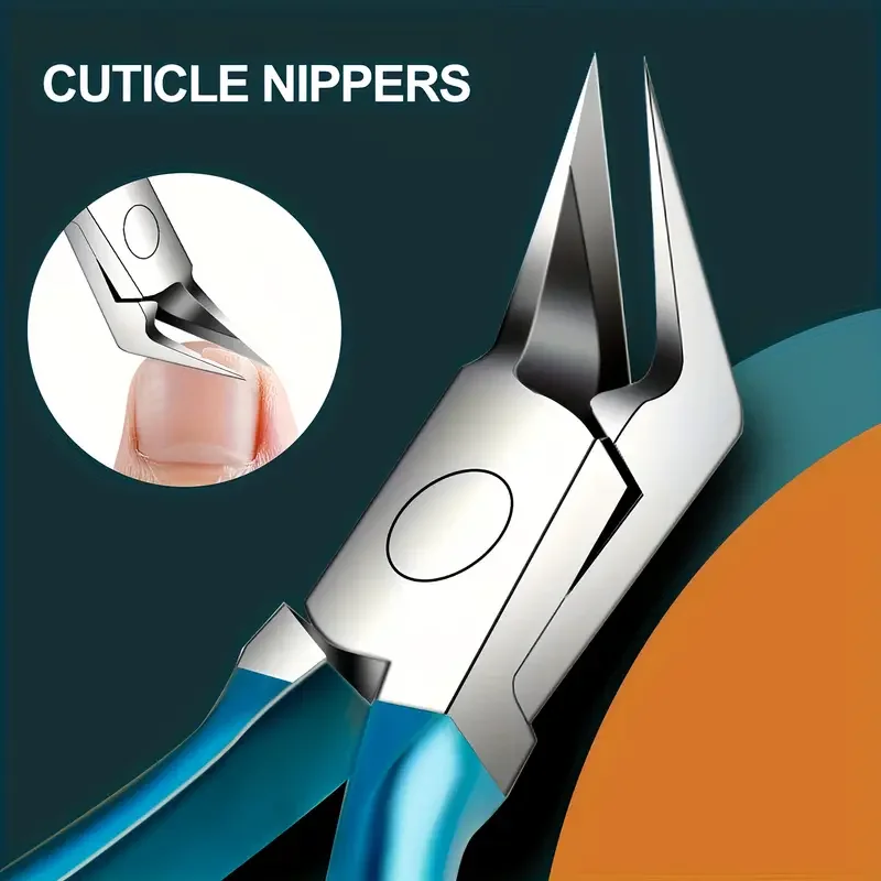 Professional Nail Scissors Plier Stainless Steel Cuticle Nipper Dead Skin Remover Toenail Clipper Manicure Tools