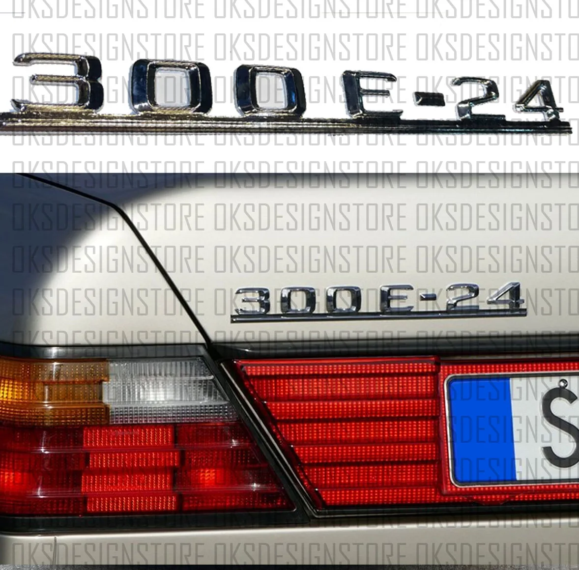 

Задний багажник для MERCEDES BENZ W124 S124 300e 24 дюйма бейдж логотип эмблема A1248173315