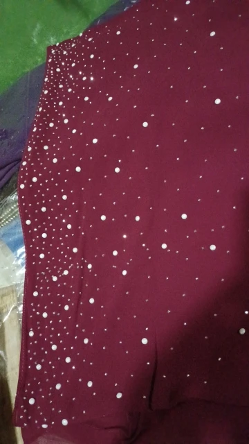 Pearl Chiffon Muslim Scarf photo review