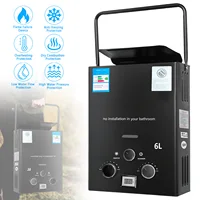 6L GPL gaz Propane chauffe-eau sans réservoir Camping en plein air chauffage instantané bain avec pomme de douche chauffe-eau voiture camion tente 1