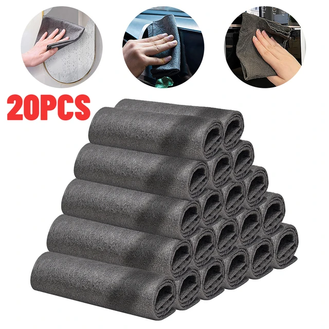 5/20Dics Megvastagodott Mágikus Tisztítószekrény Újrafelhasználható Mikroszálas Mosó Rongyok Üveg Tükör Törlőkendő Törülköző A Konyhai Fürdőszoba Tiszta Ruhához
