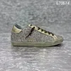 Classical GOLDEN Shoes Designer Women's GOOSE Sneakers Gold Silver Glitter Leopard Leather Graffiti Style Shoe 2