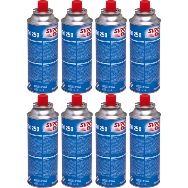 Lot de 4 Recharges Cartouche de Gaz Butane 220Gr - Camping Réchaud Chalumeau