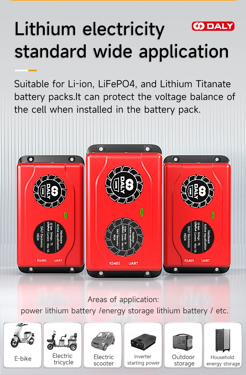 Equalizador 1A Li-ion BMS Balancer de bateria
