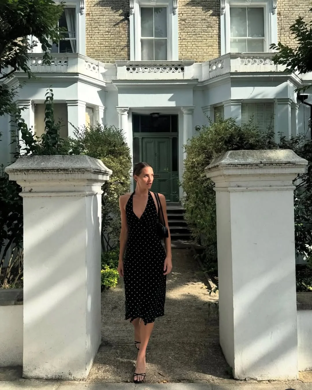 Polka Dot Backless V-Neck Midi Dress - Summer Party Essential photo review