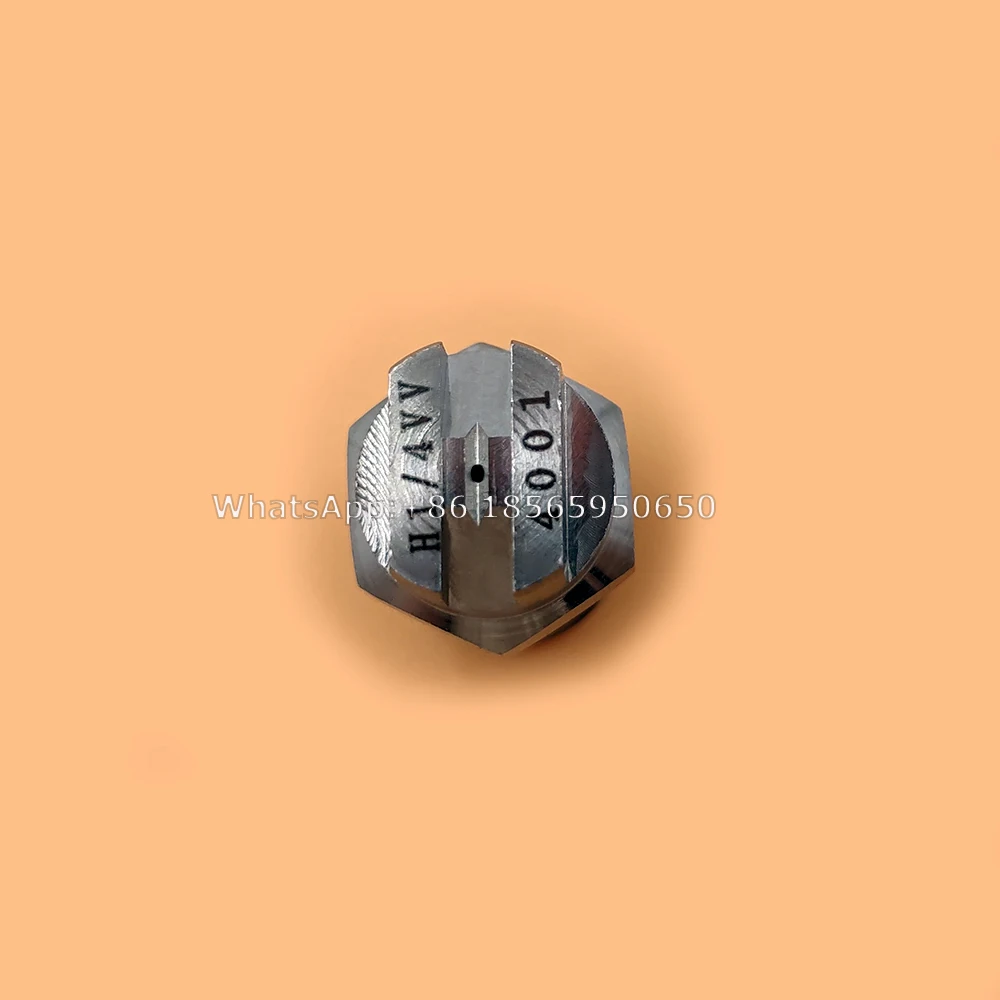 SS304 ve 제트 플랫 선풍기 스프레이 깍지, 산업 공장 청소, 먼지 제거 깍지, 1/8 인치 BSPT 45 도, 65/110 도