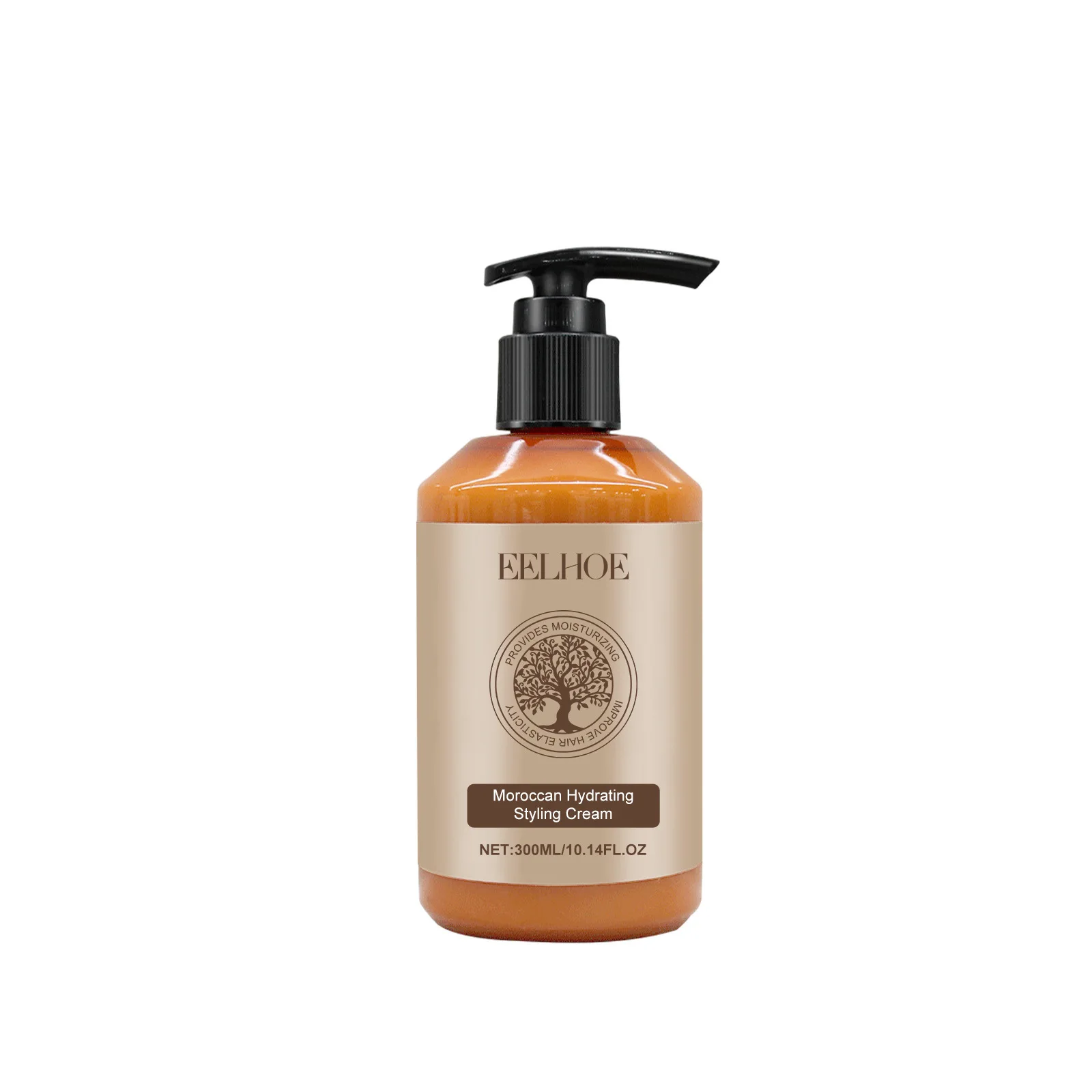 EELHOE Hair Styling Oil Long Lasting Styling Moroccan Hair Curl Enhancer Curl Defining Cream Moisturizing Conditioner 300ml
