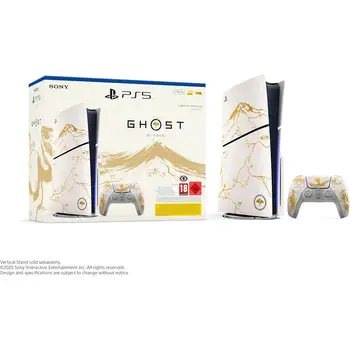 Sony PlayStation 5 Slim Edizione Limitata GOLD Console 1TB con Controller DualSense - SSD ad alta velocità, Gaming 4K a 120fps, include codice download di Ghost of Yōtei e feedback haptico avanzato per un'esperienza di gioco immersiva.