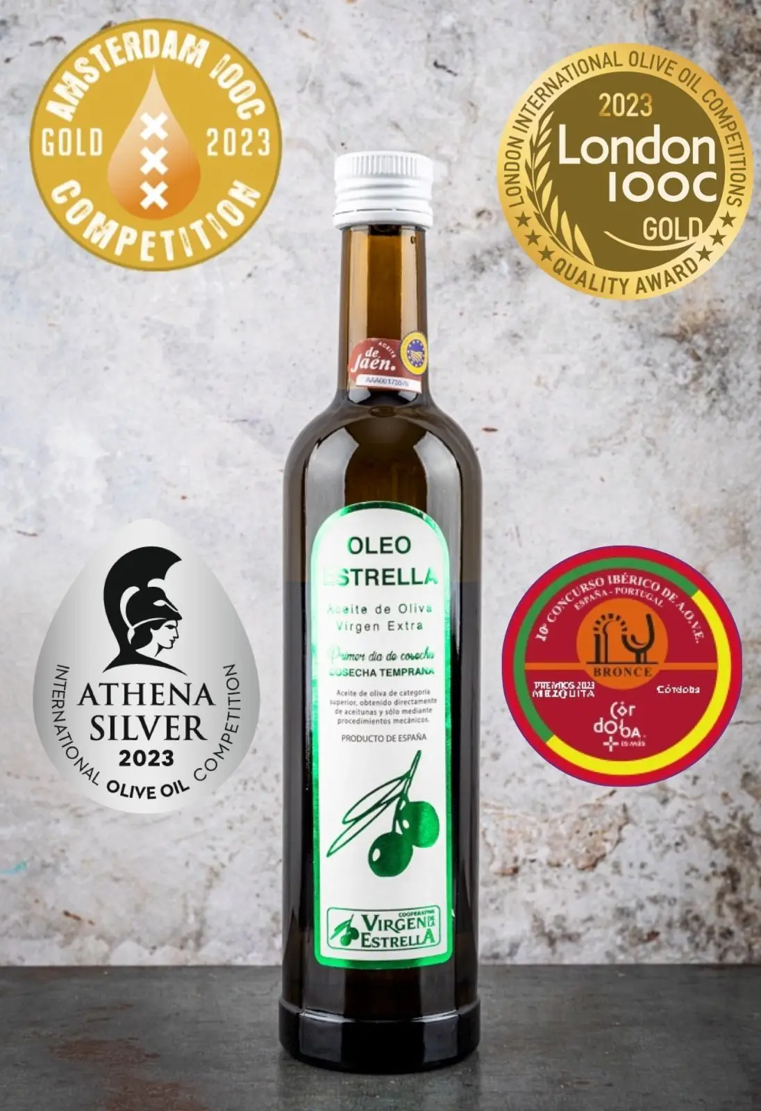 OLEOESTRELLA 6x500ml - Aceite Oliva Virgen Extra - Jaén - Andalucía - Aceite  Cooperativa - AliExpress