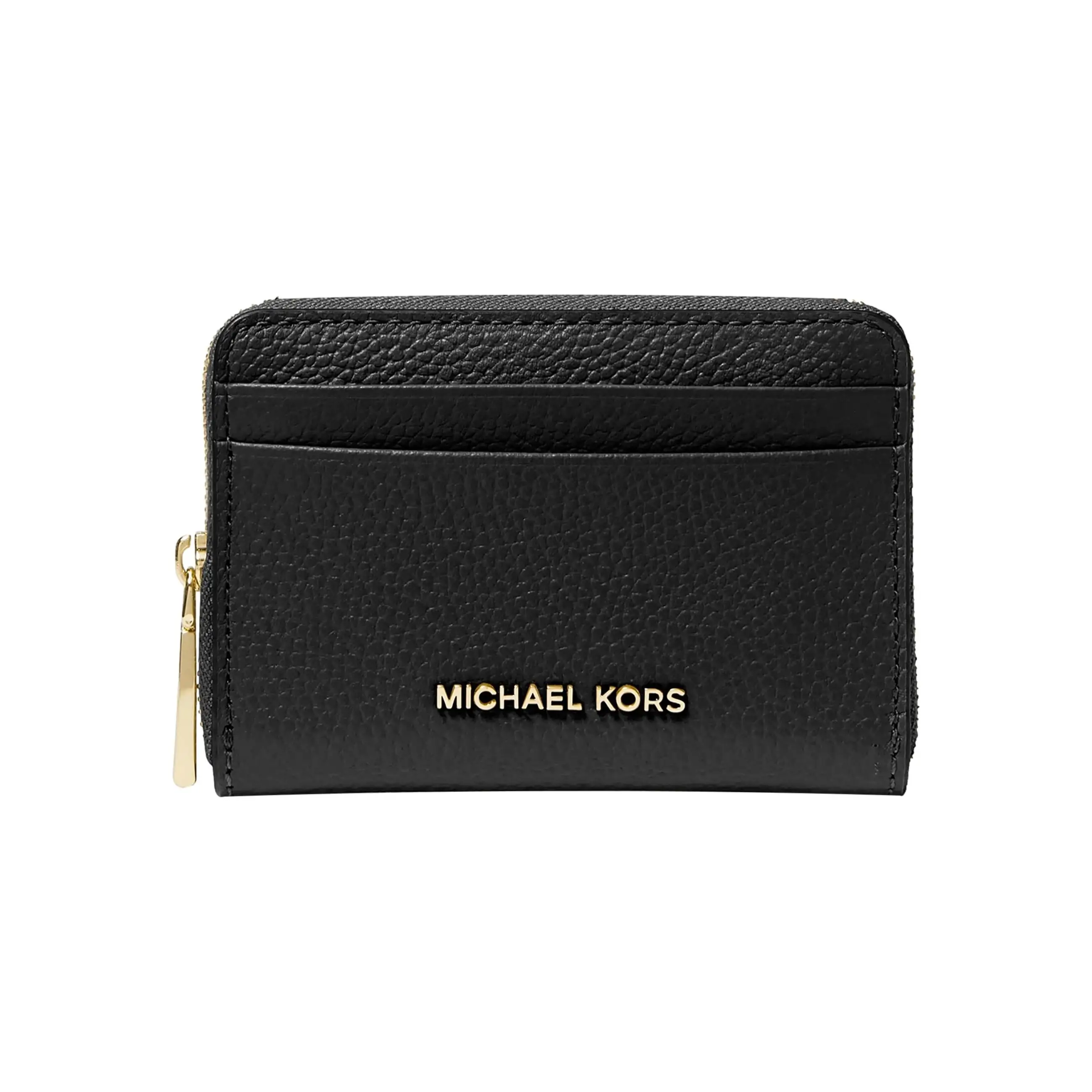 Portafoglio piccolo MICHAEL KORS Jet Set in pelle granulata nera