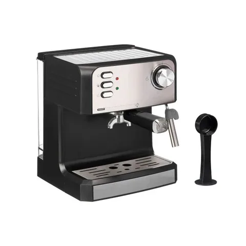 Macchina da caffè espresso Argon Arm 20 bar, 850 W, serbatoio rimovibile da 1,6 litri, montalatte, macchina da caffè manuale compatta per espresso, cappuccino e latte, acciaio inossidabile