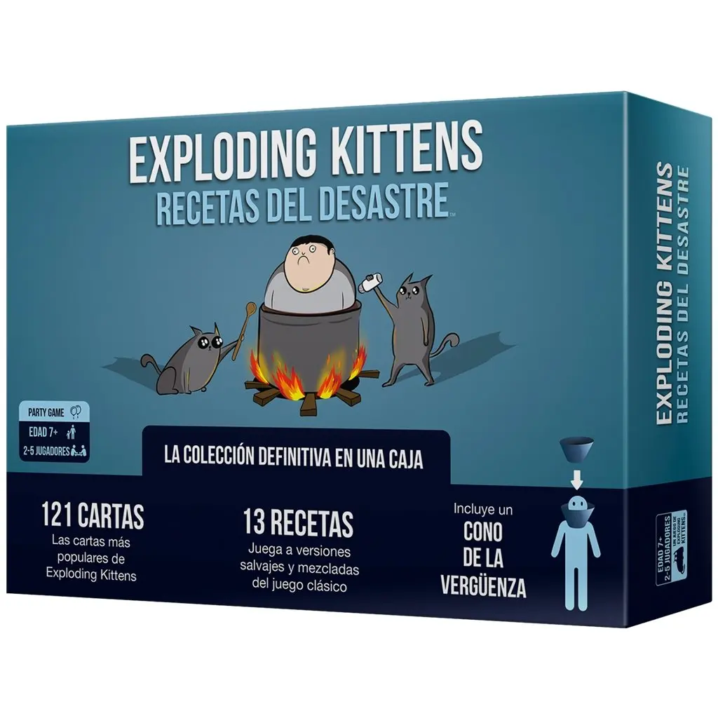 Asmodee Exploding Kittens Recetas del Desastre - Juego de Cartas Asmodee EKIRFD01ES