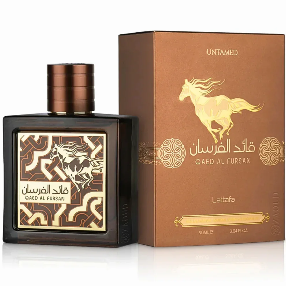 Lattafa Qaed Al Fursan Untamed 90 ml - Perfume Árabe Original de Dubai, Fragancia Masculina de Lujo