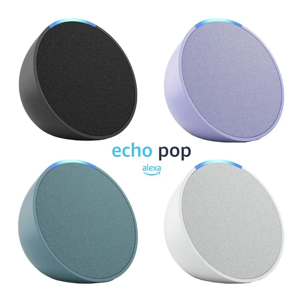 Echo Pop Amazon, Altavoz inteligente wifi y Bluetooth con Alexa