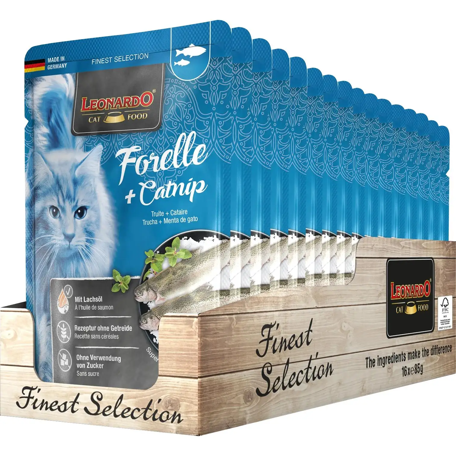 Leonardo Finest Selection - Comida húmeda premium para gatos