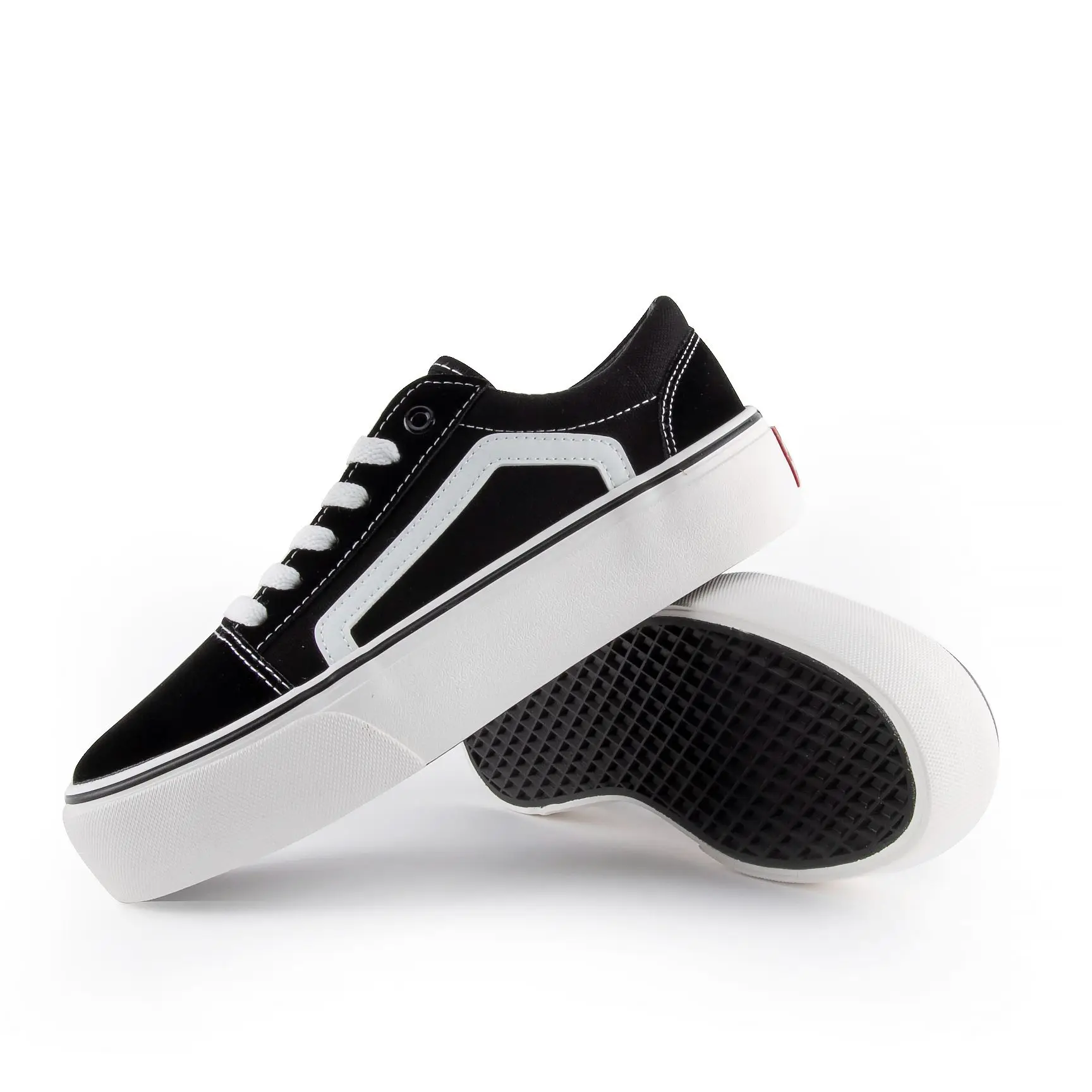 ANDY-Z AZ2001 Black Canvas Sneakers detail view