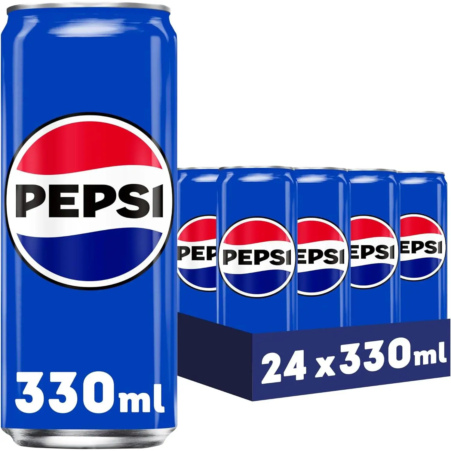 24 latas PEPSI ZERO azúcar lata 330 ml Pepsico -24 latas PEPSI normal lata 330 ml Pepsico