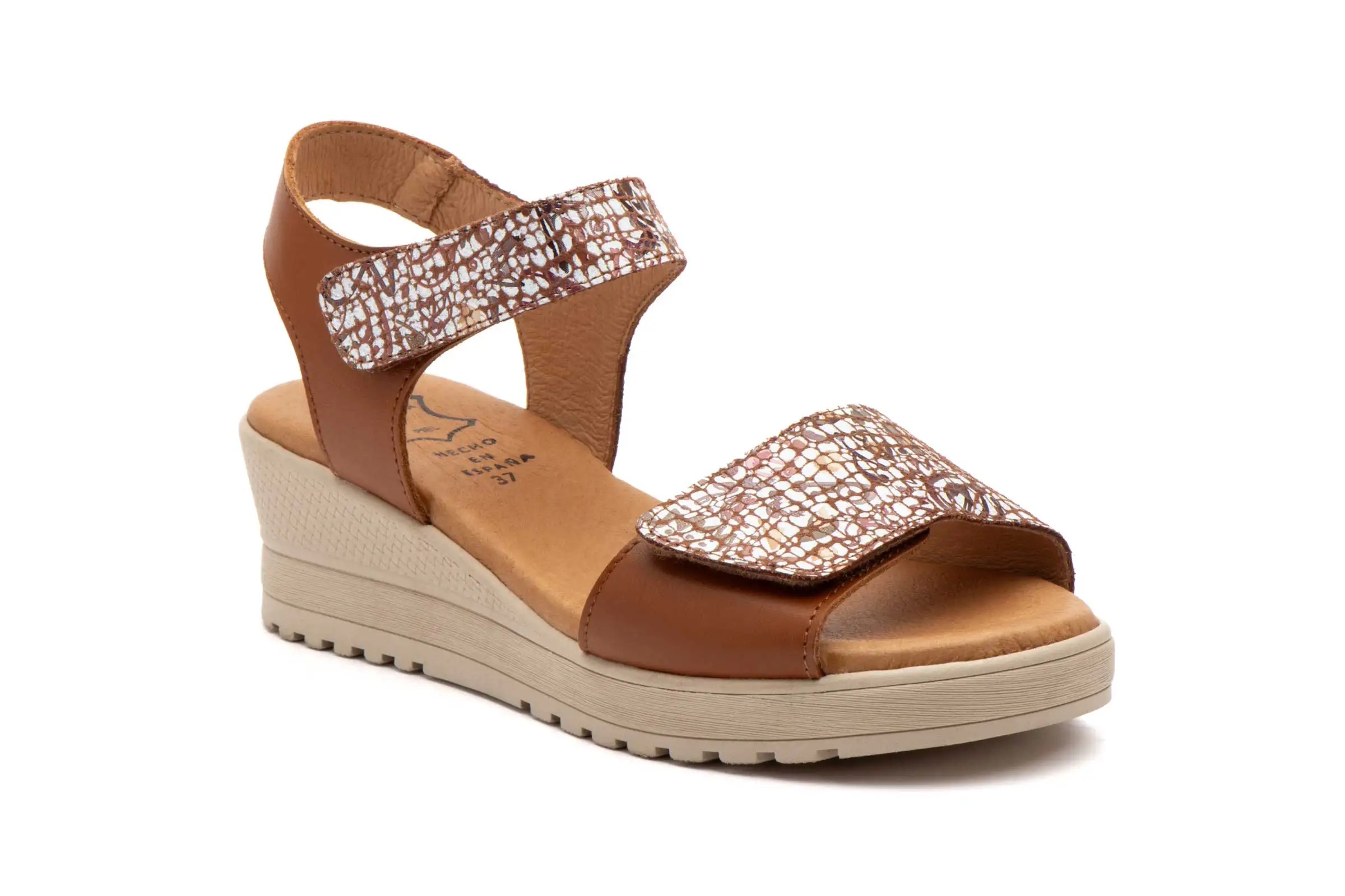 PlatiNum wedge sandals side view