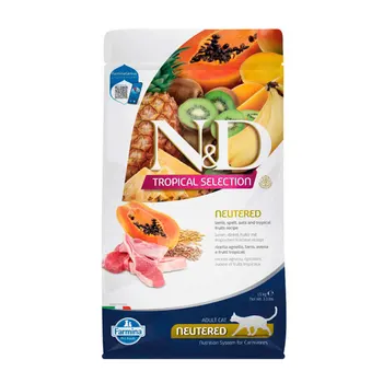 Alimento per agnello di selezione tropicale Farmina N&D per gatti sterilizzati